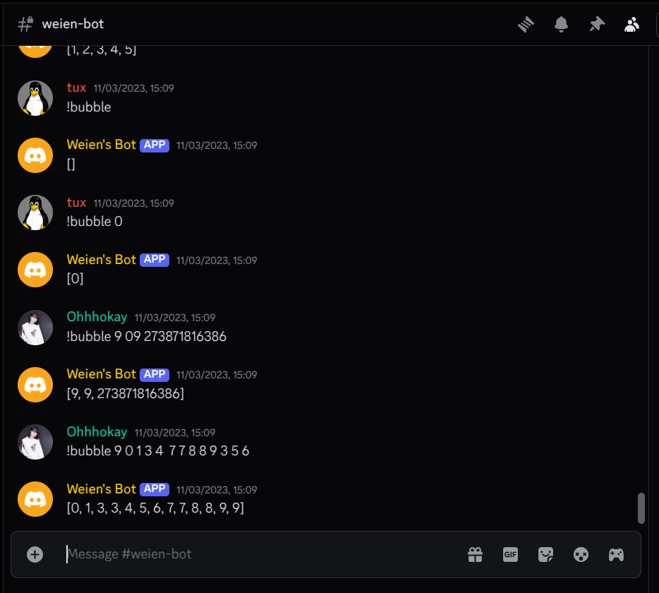 Wei En's Bot